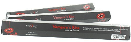 Stamford 3 Confezioni di Stecche di Incenso Neri (Confezione da 15) - Bacio del Vampiro