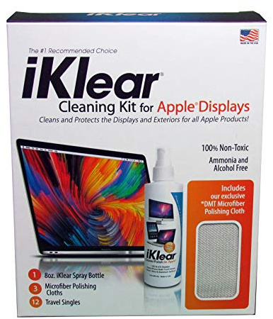 The Original Premium iKlear Screen Cleaner Kit For Iphone, Ipad, Imac, Gaming Monitor, Large Screen TV’s, Included With DMT Cloth MADE IN THE USA
