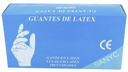 SANYC GUANTE LATEX C/P 100U.TG