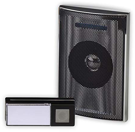 Heidemann Funkgong-Set Music Box HX (Sender + Empfänger, max. Reichweite 200 m, 8 Melodien einstellbar, optisches Rufsignal, Haustürklingel Set, Funkklingel) 70846