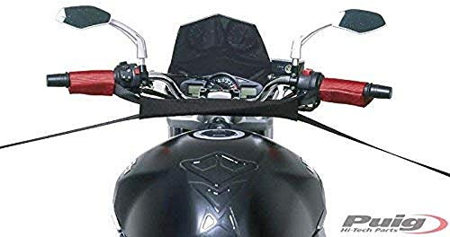 Puig 4592N Accessori di sicurezza per bloccare la moto durante il parcheggio evitando spostamenti su superfici inclinate con design resistente e durevole, Nero