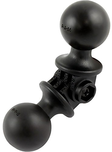 RAM Mounts UNPKD RAM ADJ Double 1Inch Ball Adapter, RAP-B-230-1U (Ball Adapter)
