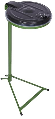 Kaiser + Kraft Müllsackständer | Standgestell, für Volumen 120 l, grün, Kunststoffdeckel