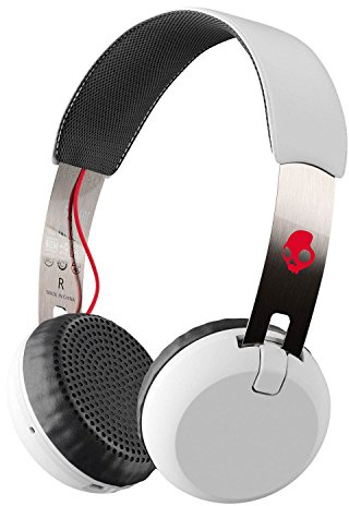 Skullcandy Grind Bluetooth Wireless On-Ear Headphones - White/Black/Red