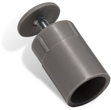 jarolift Anschlagstopper Rollladenstopper für Rollladenendleiste Rollladenzubehör aus Kunststoff, Länge 30 mm, Grau