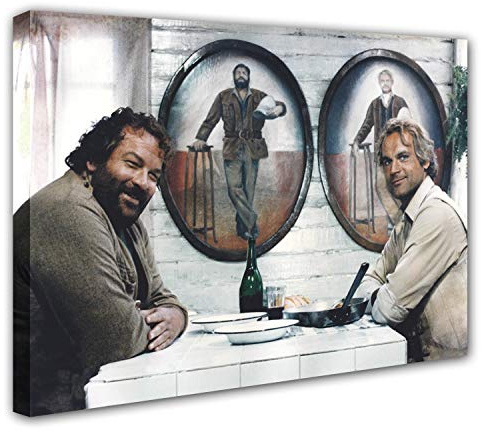 Bud Spencer - Das Krokodil und Sein Nilpferd - Leinwand (80x60cm)