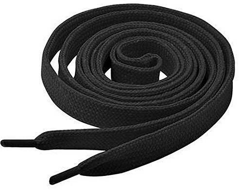 Collonil 1 Paar Schnürsenkel - flach - 9 mm breit Längen (100 cm, Schwarz)