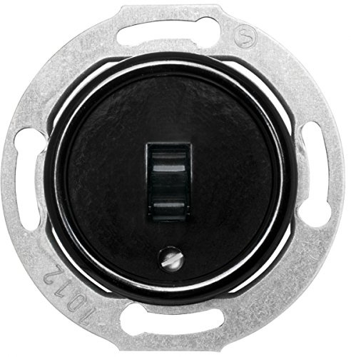 THPG Kombi-Kreuz-Schaltereinsatz, 10A/250V, Bakelit schwarz