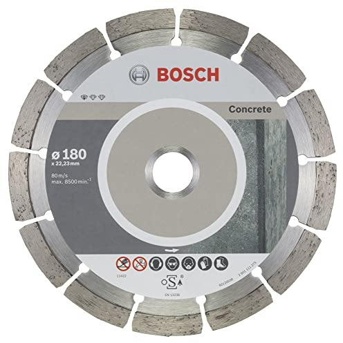 Bosch Accessories 2608603242 Disque à tronçonner diamanté pour béton, Argent, 180 x 22,23 mm