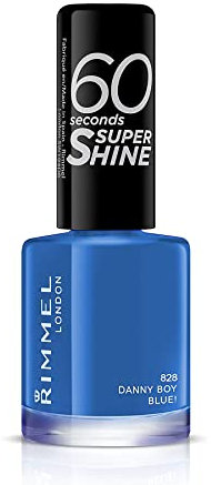 Rimmel 60 Seconds Super Shine Nail Polish - 8 ml, Danny Boy Blue