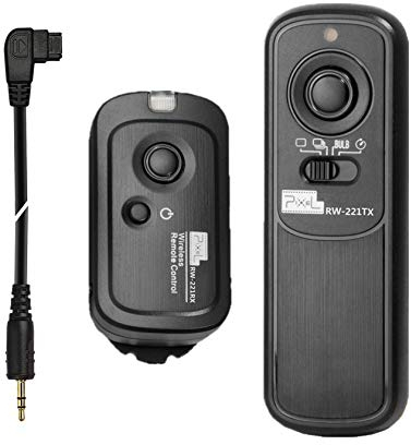 Pixel Kabellose Fernauslöser RW/S1 Auslöser Fernbedienung Kompatibel mit Sony a100 a200 a300 a350 a400 a450 a500 a550 a560 a580 a700 a850 a900 a37 a55 a57 a65 a67 a77 a99 a77II a99II wie RM-L1AM
