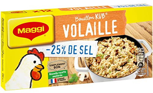 Maggi Kub Geflügelsalz reduziert, 120 g Dose mit 12 Würfeln