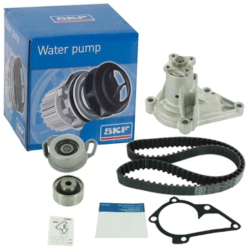 SKF Wasserpumpe und Zahnriemensatz mit Dichtungen VKMC 95632 Höhe 171 mm Länge 271 mm Breite 142 mm - OE-Qualität | Kompatibel mit: HYUNDAI ACCENT I, ACCENT II, ACCENT II Stufenheck, ACCENT III, ACCENT III Stufenheck, ACCENT Stufenheck