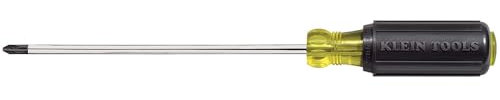 # 2 Phillips Screwdriver 18 cm Round Shank, Black, KLEIN TOOLS 603-7