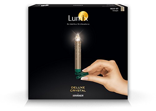 Krinner Lumix Crystal IR Modell 2012 mit Swarovski-Kristallen champagner 10er-Basis-Set mit IR-Fernbedienung