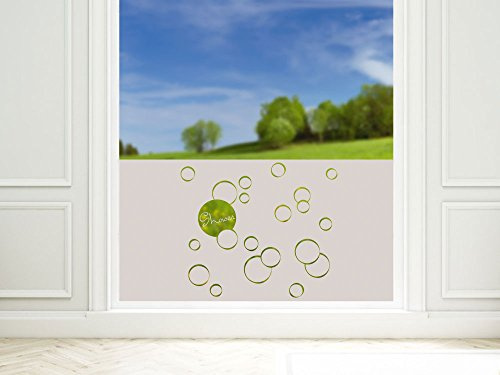 GRAZDesign Fensterfolie Bad Blickdicht - Sichtschutzfolie Shower Badezimmer - für Dusche & Fenster - Made IN Germany - 110x57cm / Motiv: Shower