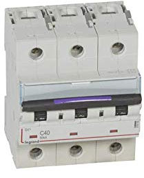 Disjoncteur DX³ 50kA - 3P 400V~ - 40A - courbe C - 4,5 modules