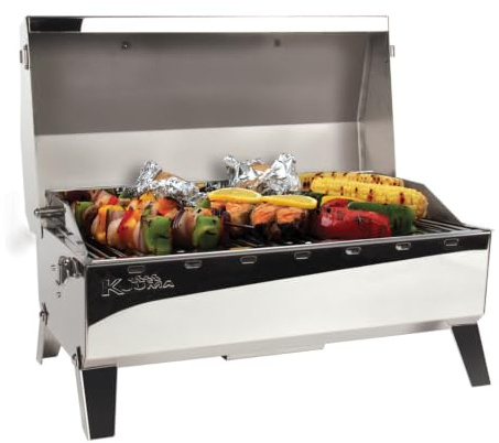 Kuuma 58110 Stow 'n' Go 160 – Barbacoa de carbón Vegetal con Tapa Interior Liner
