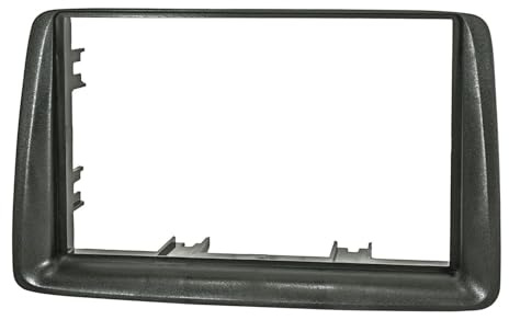 tomzz Audio 2414-043 Doppel DIN Radioblende kompatibel mit FIAT Panda (169) anthrazit