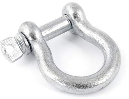 DQ-PP GESCHWEIFTE SCHÄKEL | 10mm | 100 Stk. | Stahl Verzinkt | Zubehör zum Verbinden von Seilen und Ketten