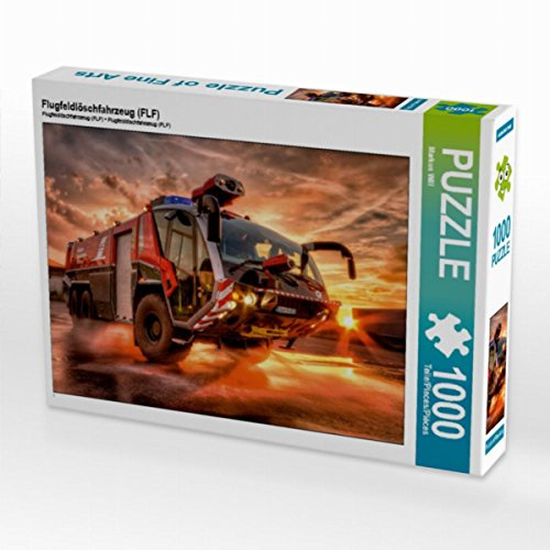 CALVENDO Puzzle Flugfeldlöschfahrzeug (FLF) 1000 Teile Puzzle quer | 1000 Teile Lege-Größe 64 x 48 cm Foto-Puzzle für glückliche Stunden