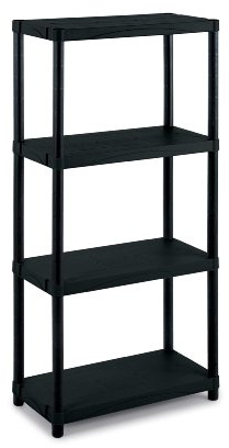 Terry, Regal 3060 S-4, Modulares Regal mit 4 Einlegeböden, geeignet für den Innen- und Außenbereich - 60x30x132 cm