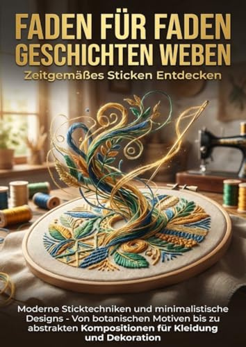 Faden für Faden Geschichten Weben: Zeitgemäßes Sticken Entdecken: Moderne Sticktechniken und minimalistische Designs - Von botanischen Motiven bis zu ... Kompositionen für Kleidung und Dekoration