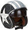 Origine helmets 202537028101802 Sprint Rebel Star Open Face Helme, White -Grey, XS