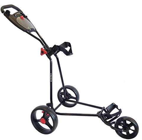 Bullet 5000 Deluxe Golftrolley mit 3 Rädern, schwarz
