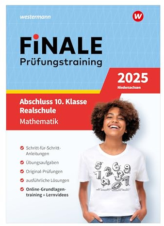 FiNALE Prüfungstraining Abschluss 10. Klasse Realschule Niedersachsen: Mathematik 2025 Arbeitsbuch mit Lösungsheft und Lernvideos