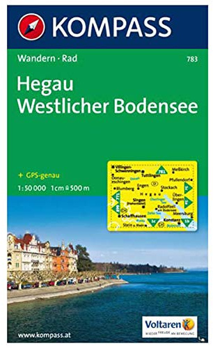 KOMPASS Wanderkarte Hegau - Westlicher Bodensee: Wanderkarte mit Radrouten. GPS-genau. 1:50000