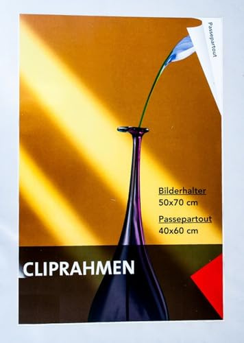 BURI Cliprahmen 50x70cm Bilderrahmen Fotorahmen Wandbilderrahmen Bilderhalter Rahmen