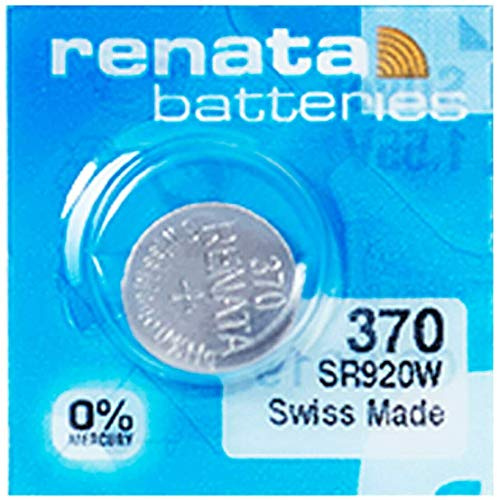 Renata Batterie 370 SR920W, 1,55 V, in der Schweiz hergestellt, silberfarben