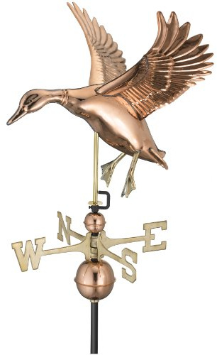 Good Directions 9605P Landing Duck Weathervane, Polished Copper