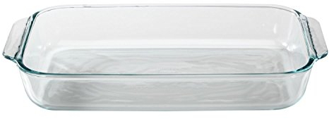 Pyrex Basics - Teglia da forno in vetro, 3 litri, trasparente, 20 x 30 cm, 3 Qt