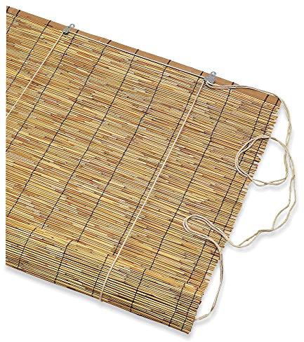 VERDELOOK Cina, Tapparella a carrucola in Bamboo, 100x260 cm, tapparelle Ombra arelle Sole