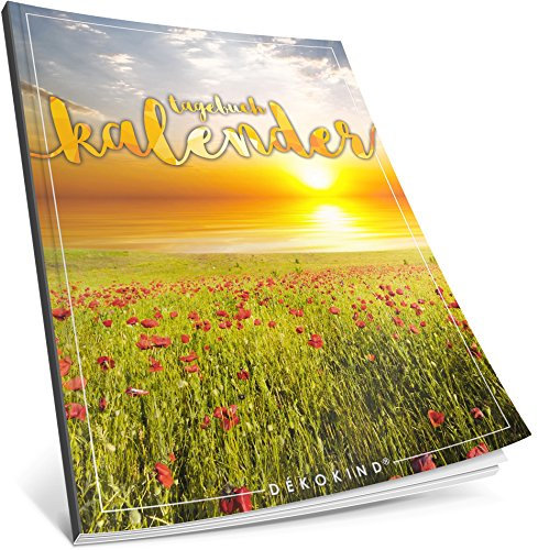 Tagebuch kalender: One Line A Day • Ca. A4-Format, Notizseiten & Zitate für jeden Monat • Kalenderbuch, Tagesplaner, Terminkalender • ArtNr. 11 Sunset • Vintage Softcover