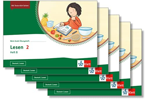 Lesen 2. Heft B: Übungsheft im 5er-Paket Klasse 2 (Mein Anoki-Übungsheft)
