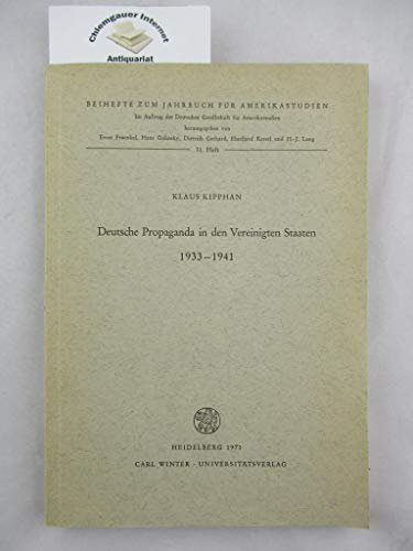 Deutsche Propaganda in den Vereinigten Staaten 1933-1941