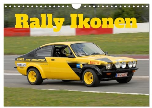 CALVENDO - Rally Ikonen (Wandkalender 2027 DIN A4 quer), Monatskalender: Autos die Rallygeschichte schrieben in enem Kalender