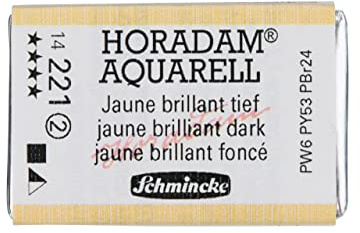 Schmincke HORADAM AQUARELL Jaune brillant tief, 14 210 043, 1/1 Näpfchen