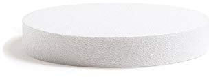 DECORA Polystyrol-Scheibe, Ø 30 x 5 cm, Weiß