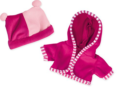 Bayer Design 82060AA Kleidung für Puppen Circa 20cm, Jäckchen mit Mütze, Puppenzubehör