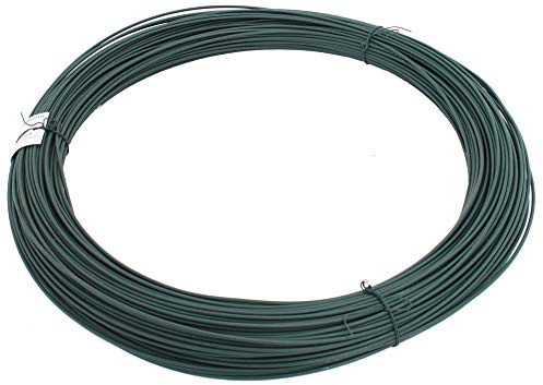 Alberts 530204 Spanndraht | verzinkt, grün kunststoffbeschichtet | Draht-Ø 3,1 mm | Länge 110 m