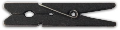 LWR CRAFTS Kleine Wäscheklammern aus Holz 1-7/8″ 4,8 cm 50 Stück pro Packung (Schwarz)