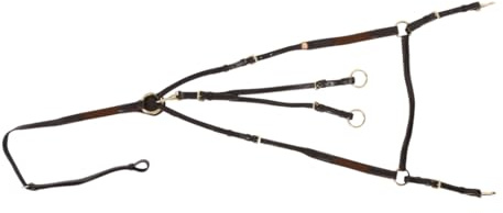 Hans Melzer Horse Equipment Vorderzeug Bad Harzburg, braun/messing, Pony