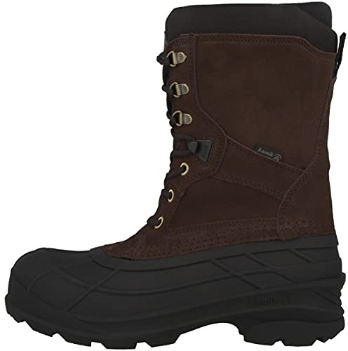 Kamik NATIONPLUS Schneestiefel Herren, Braun (DBR-DARK BROWN), 41 EU