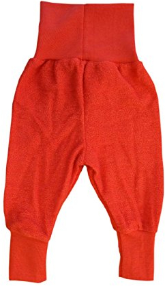Engel Naturtextilien Bio Baby Hose mit Nabelbund kbT Schurwolle Frottee Gr. 50 56 hibiskus