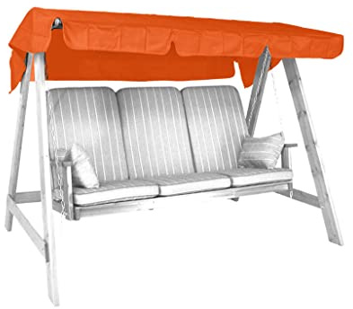 ANGERER Freizeitmöbel GmbH Hollywoodschaukel Sonnendach - passend für viele 3-Sitzer Hollywoodschaukeln - Schaukeldach Made in Germany (Swingtex Terra, 193 x 130 cm)