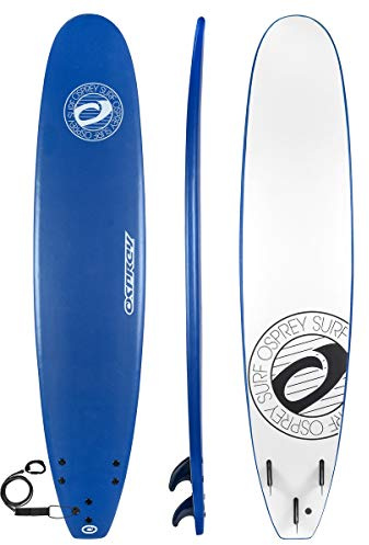 Osprey 9ft 3in Foam Surfboard, Beginners and Intermediate Foamie, Lightweight & Durable with Bold Design for Adults and Kids